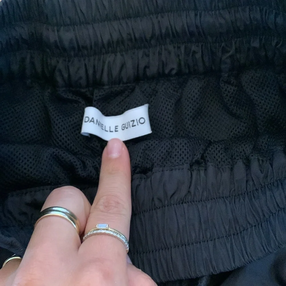 Black Nylon Jogger Track Pants Danielle Guzio - Picture 6 of 9